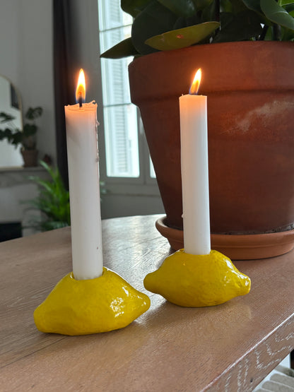 Bougeoirs Citron
