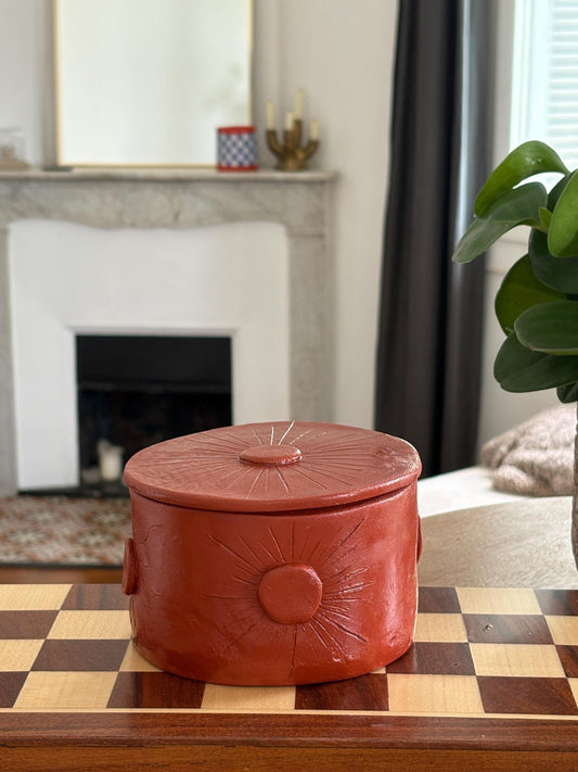 Bougie Bain de Soleil - avec couvercle assorti