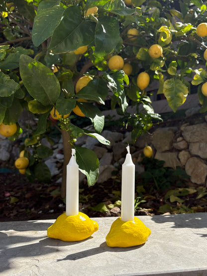 Bougeoirs Citron