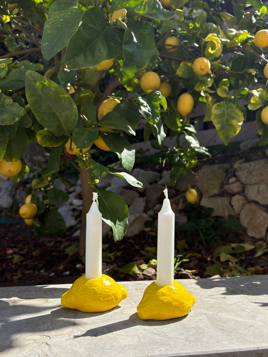 Bougeoirs Citron