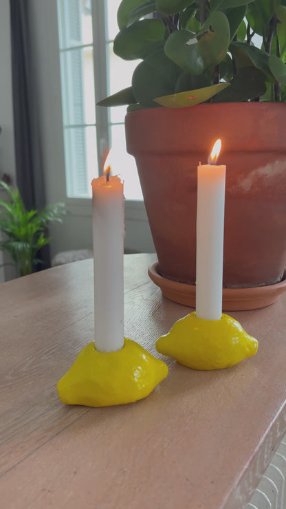 Bougeoirs Citron