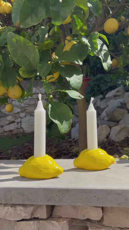 Bougeoirs Citron